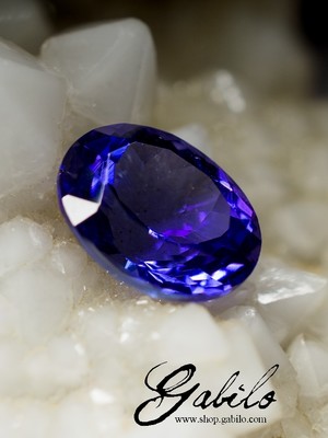 On request: Tanzanite faceted stone 2.74 carats with Gem Report MSU