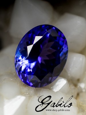 On request: Tanzanite faceted stone 2.74 carats with Gem Report MSU