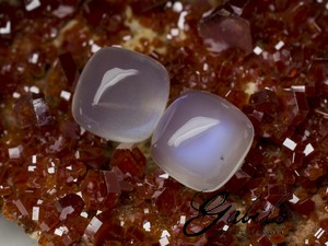 Moonstones pair 9.05 carats