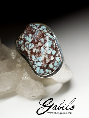 Big Turquoise Silver Ring
