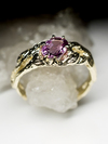 Spinel gold ring