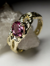 Rubellite Gold Ring with jewellery report MSU