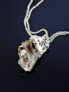Pendant with barite in silver