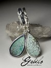 Silver earrings with turquoise