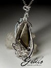 Silver pendant with rauchtopaz