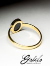 Black Opal Gold Ring