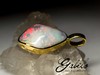 Boulder opal gold pendant