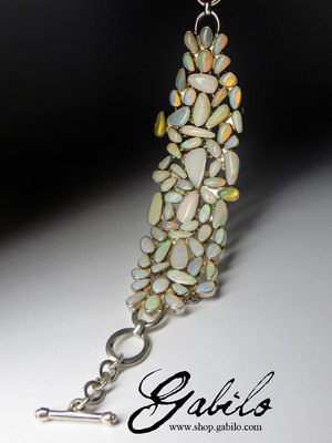 Opal Silver Bracelet