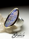 Big Boulder Opal Silver Ring