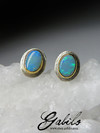 Silver earrings pouches with opal