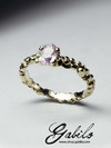 Pink sapphire gold ring with Jewelry Report MSU