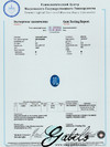 Blue sapphire oval cut 0.59 ct with gem testing report MSU