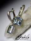Aquamarine gold earrings with gem report MSU