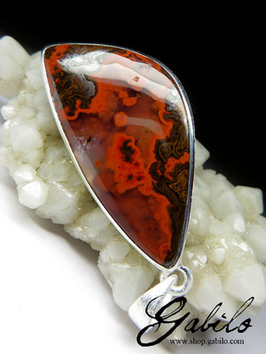 Agate Silver Pendant 