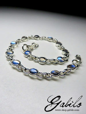 Moonstone silver bracelet 