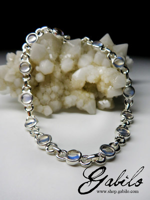 Moonstone silver bracelet 