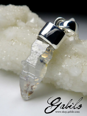 Sapphire Crystal Gold Pendant
