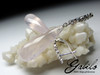 Pink quartz silver earrings