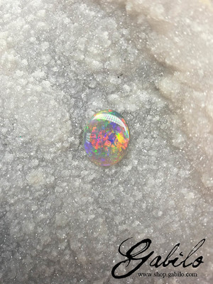 Black opal 10x12 oval 2.50 carat