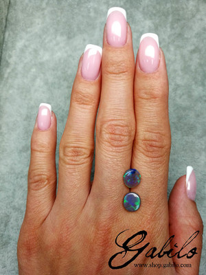 Opal pair 7х8 oval 2.20 carat