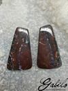 Boulder koroit opal pair 20х35 freeform 85.25 ct
