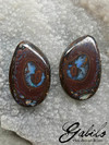 Boulder koroit Yowah Nut opal pair 20x30 freeform 87.75 carat