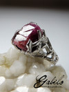 Ruby silver ring