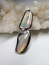 Opal gold pendant with diamond