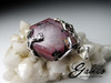 Ruby silver pendant