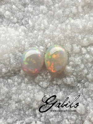 Opal pair 8х10 oval 2.88 ct