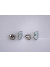 Aquamarine white gold stud earrings 