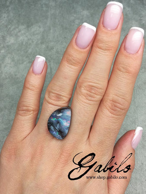Australian boulder koroit opal freeform 12.65 ct 