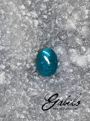 Blue apatite oval 2.54 ct