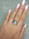 Opal yellow gold ring