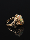 Ethiopian Opal yellow gold ring