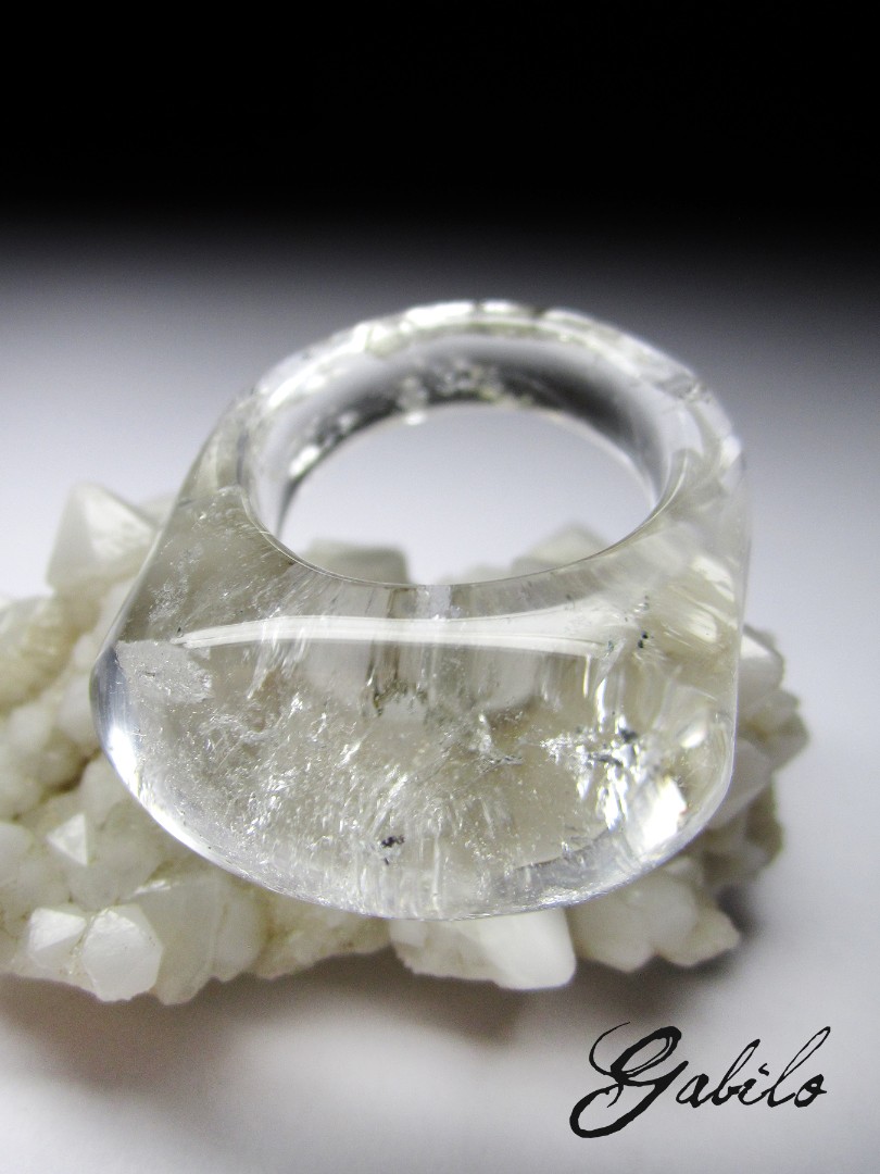 Midnight Moon Amethyst Teardrop Crystal Ring in Solid Sterling Silver-
