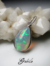 Ethiopian opal silver pendant 