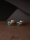 Opal gold earrings