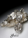 Herkimer Diamond silver earrings