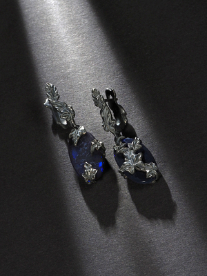 Black opal Ivy earrings 