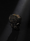 Mexican Fire Opal Ivy silver ring
