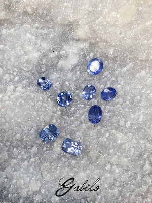 Sapphire cut with Gem Testing Report 