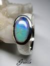 Dark opal gold ring 