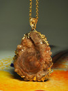 Agate Rose gold necklace