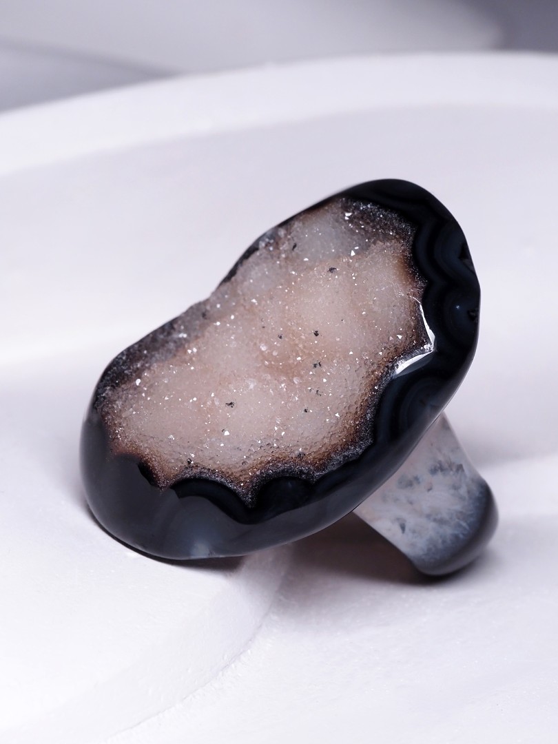 agate solid ring