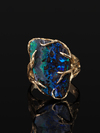 Boulder Opal gold ring