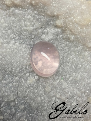 Star rose quartz 14 ct