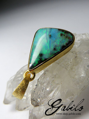Opal Silver Pendant