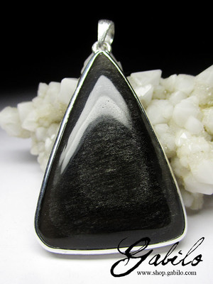 Obsidian Silver Pendant