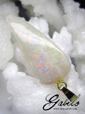 Noble Opal Silver Pendant